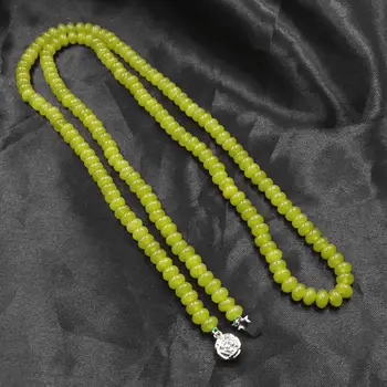 New Natural Stone Olivine Peridot Jades Long Chain Necklace 4x6mm Wheel Beads Statement Women Necklaces Collars Jewelry 32" A835
New Natural Stone Olivine Peridot Jades Long Chain Necklace 4x6mm Wheel Beads Statement Women Necklaces Collars Jewelry 32" A835