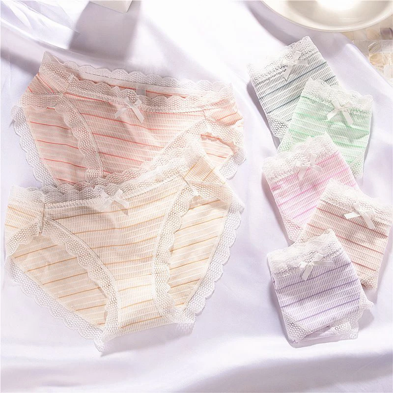 Women Underwear Rainbow Striped Briefs Panties Cotton Sexy Lace Everyday Lingerie Girls Ladies Knickers Basic Daily
Women Underwear Rainbow Striped Briefs Panties Cotton Sexy Lace Everyday Lingerie Girls Ladies Knickers Basic Daily