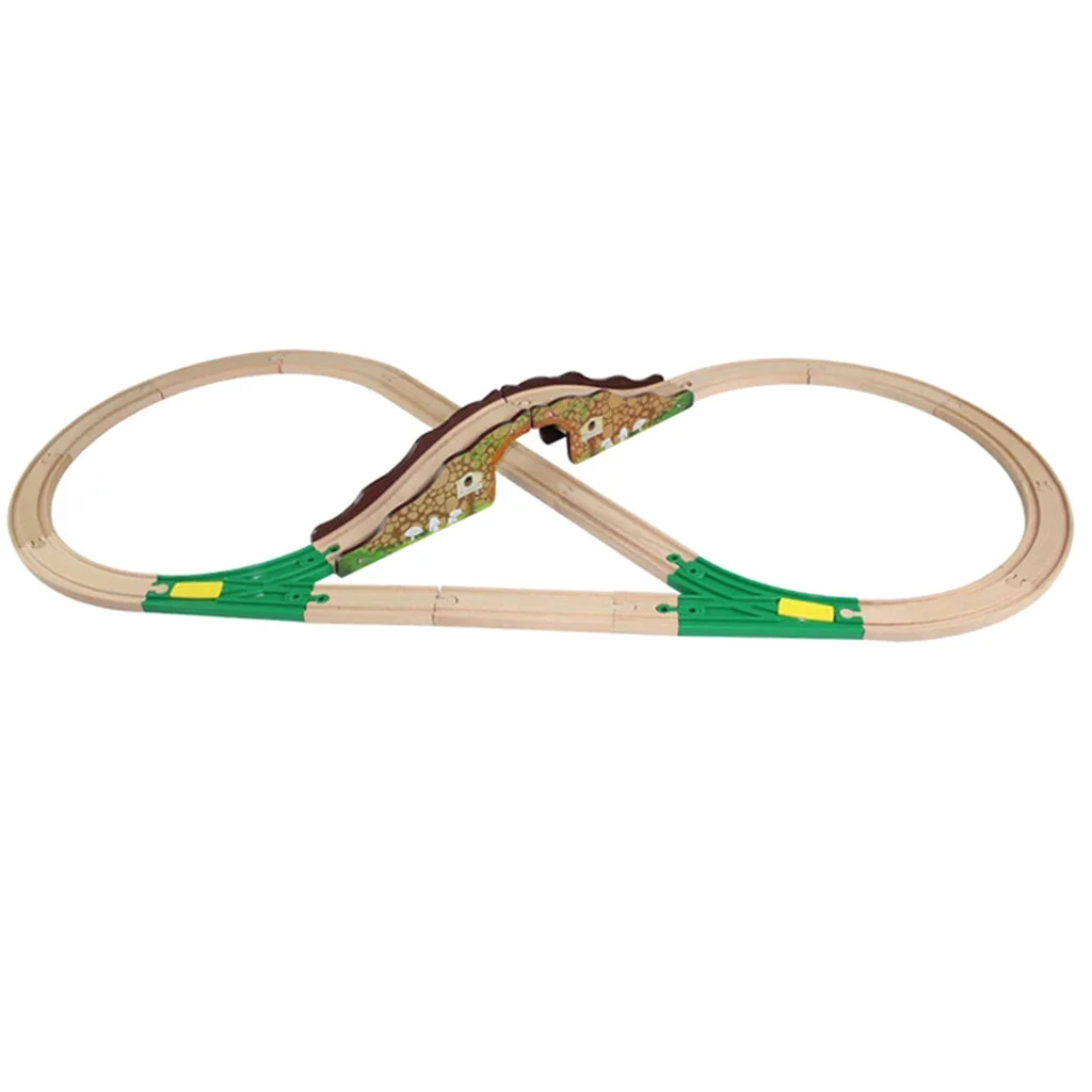 20pcs Wooden Train Track Expansion Set Toy Railway Building Pieces Accessories - Compatible with All Major Brands Bridge 20pcs Wooden Train Track Expansion Set Toy Railway Building Pieces Accessories - Compatible with All Major Brands Bridge