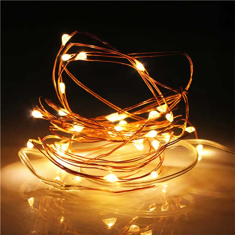 New Year Christmas Garland Waterproof Copper Wire LED String Lamp Fairy lights 2m/5m Length for indoor Decorations
New Year Christmas Garland Waterproof Copper Wire LED String Lamp Fairy lights 2m/5m Length for indoor Decorations