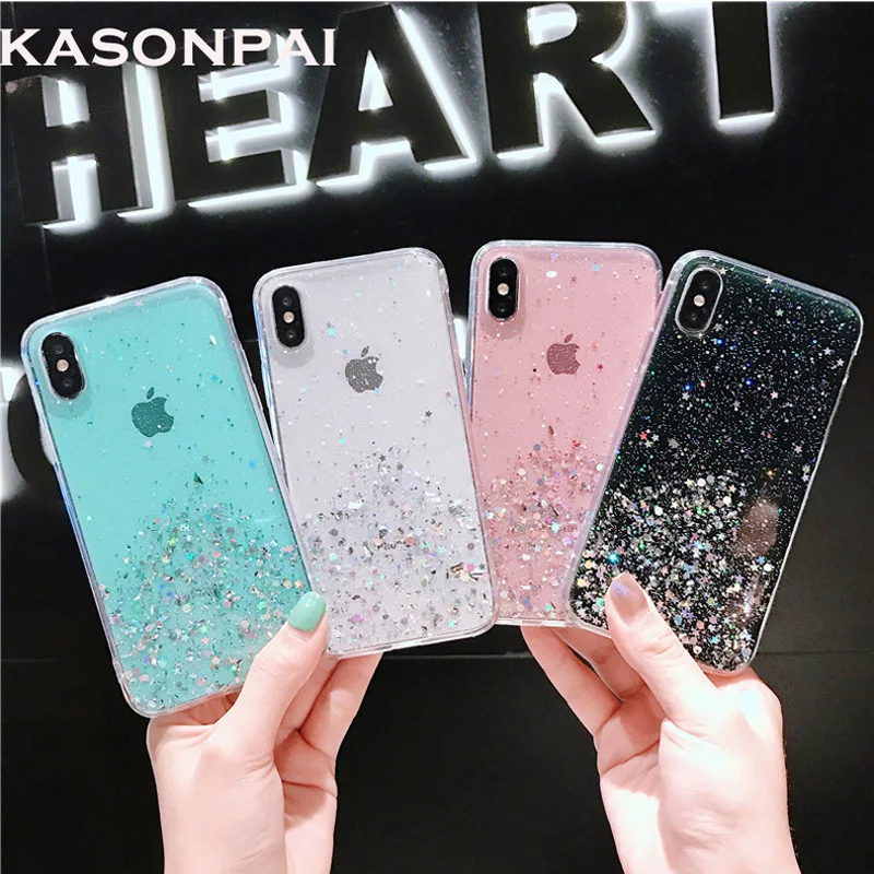 Fashion Glitter Bling Sequins Case For iphone 8 7 Plus 6 6s Star Transparent Case For iphone X XR XS MAX 10 Clear Soft TPU Cover
Fashion Glitter Bling Sequins Case For iphone 8 7 Plus 6 6s Star Transparent Case For iphone X XR XS MAX 10 Clear Soft TPU Cover