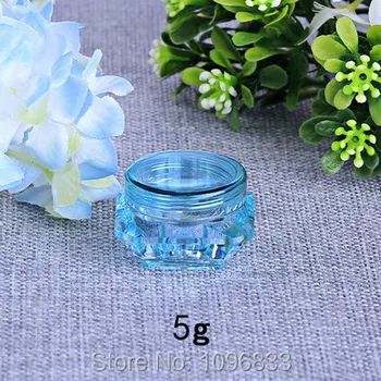 5ML 5g Diamond Jar, Green Crystal Jar, Cream Jars, Plastic Box, Cosmetic Sample Jars, Plastic Cosmetic Packaging Box, 50pcs/Lot
5ML 5g Diamond Jar, Green Crystal Jar, Cream Jars, Plastic Box, Cosmetic Sample Jars, Plastic Cosmetic Packaging Box, 50pcs/Lot