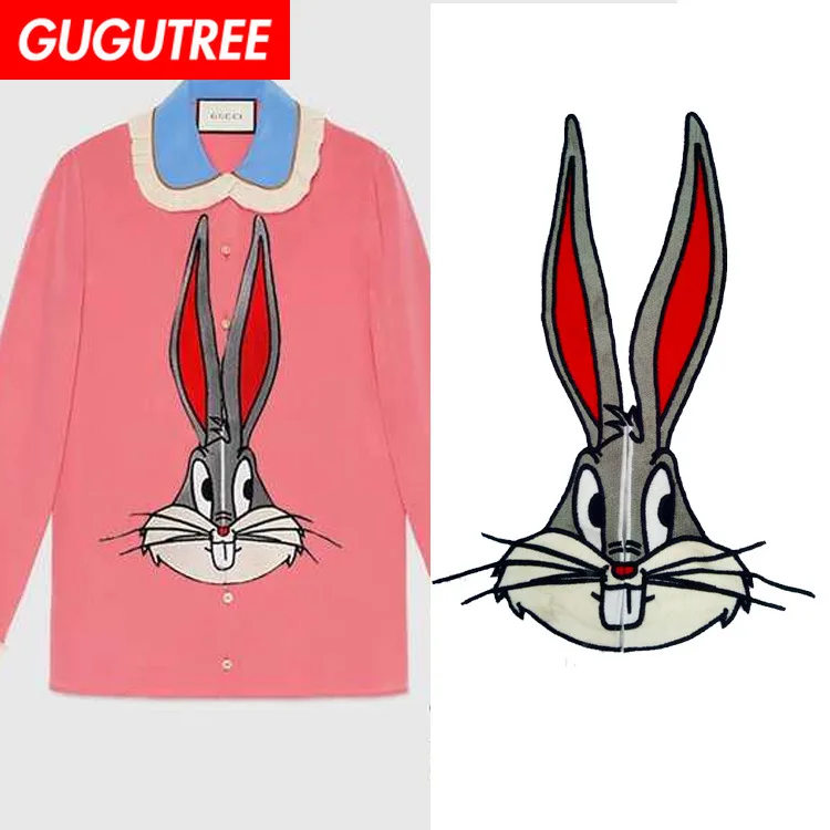 GUGUTREE embroidery big rabbit patches animal patches badges applique patches for clothing ZM-127
GUGUTREE embroidery big rabbit patches animal patches badges applique patches for clothing ZM-127