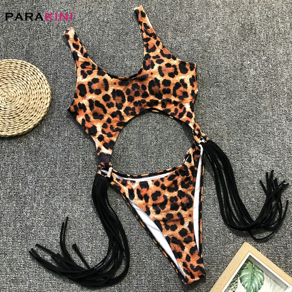 PARAKINI 2019 Hollow Steel Ring Tassel One-piece Swimsuit One-piece Bikini Leopard Sexy Swimsuit Bikini Holiday Women's Swimwear
PARAKINI 2019 Hollow Steel Ring Tassel One-piece Swimsuit One-piece Bikini Leopard Sexy Swimsuit Bikini Holiday Women's Swimwear