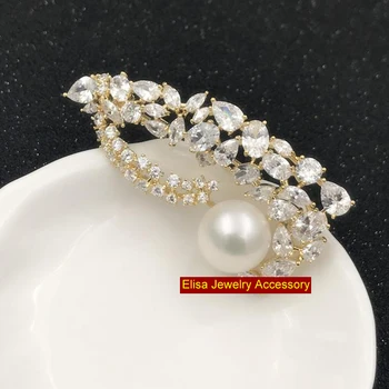 Women DIY Pearl Breastpin Jewelry Findings Silver&Gold Plated With Rhinestones Shinning Pearl Brooch Accessory 3Pcs/Lot
Women DIY Pearl Breastpin Jewelry Findings Silver&Gold Plated With Rhinestones Shinning Pearl Brooch Accessory 3Pcs/Lot