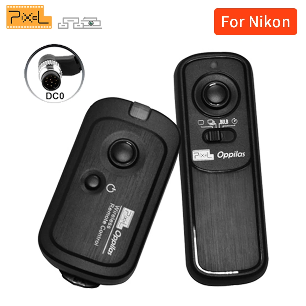 Pixel RW-221 DC0 Wireless Shutter Release Remote Control For Nikon D800 D810 D700 D500 D300 D200 D1 D2 D3 D4 D5 F5 F6 F100 F90 |