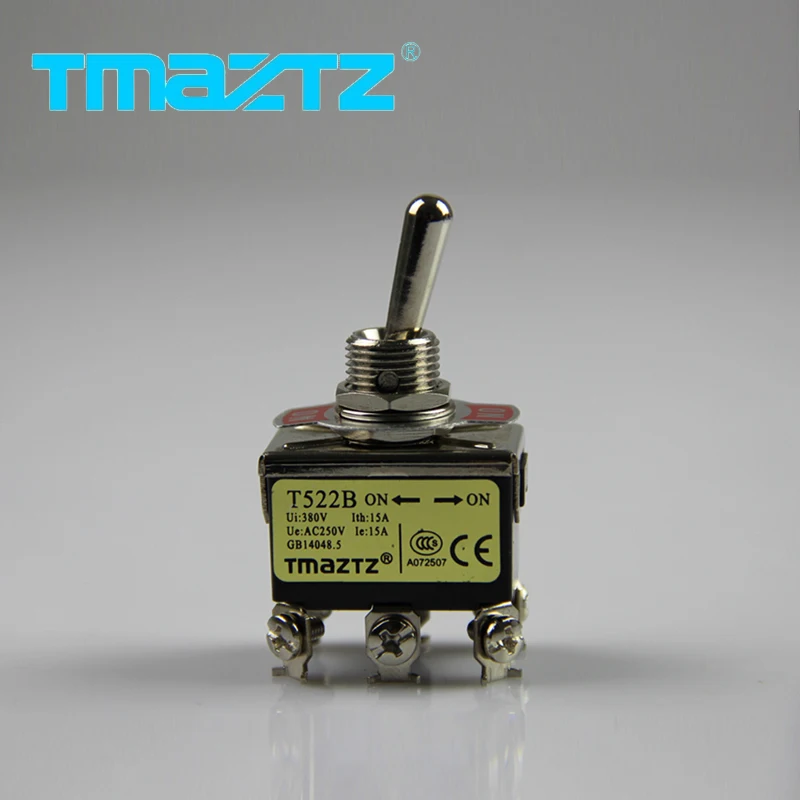 1pcs TMAZTZ T522B 15A 250V High current silver contact 6 pin 2 gear 1321 toggle switch ON-ON
1pcs TMAZTZ T522B 15A 250V High current silver contact 6 pin 2 gear 1321 toggle switch ON-ON