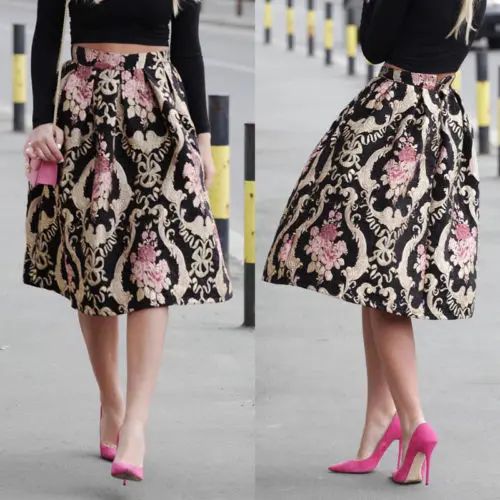 New Women Graphic Print High Waist Pleated Skirts Vintage Summer Flared Floral Skirts Clothes
New Women Graphic Print High Waist Pleated Skirts Vintage Summer Flared Floral Skirts Clothes