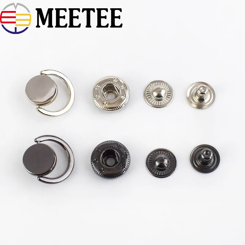 10Sets Fashion Snap Fasteners Metal Snap Buttons For Coat Press Studs Decorative Botones DIY Leather Craft Sewing Accessories
10Sets Fashion Snap Fasteners Metal Snap Buttons For Coat Press Studs Decorative Botones DIY Leather Craft Sewing Accessories