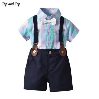 Top and Top Summer Baby Boy Gentleman 3Pcs Outfit Set Newborn Baby Boy Clothing Sets Bow Tie shirt+Strap Shorts Baby Infant Suit
Top and Top Summer Baby Boy Gentleman 3Pcs Outfit Set Newborn Baby Boy Clothing Sets Bow Tie shirt+Strap Shorts Baby Infant Suit