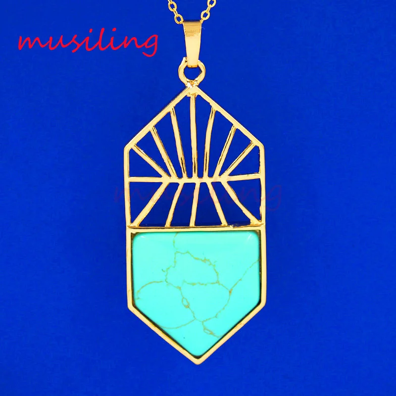Pendants Golden Plated Natural Stone Basketball Hoop Mascot Reiki Pendulum Charms Amulet European Fashion Jewelry 10Pcs
Pendants Golden Plated Natural Stone Basketball Hoop Mascot Reiki Pendulum Charms Amulet European Fashion Jewelry 10Pcs