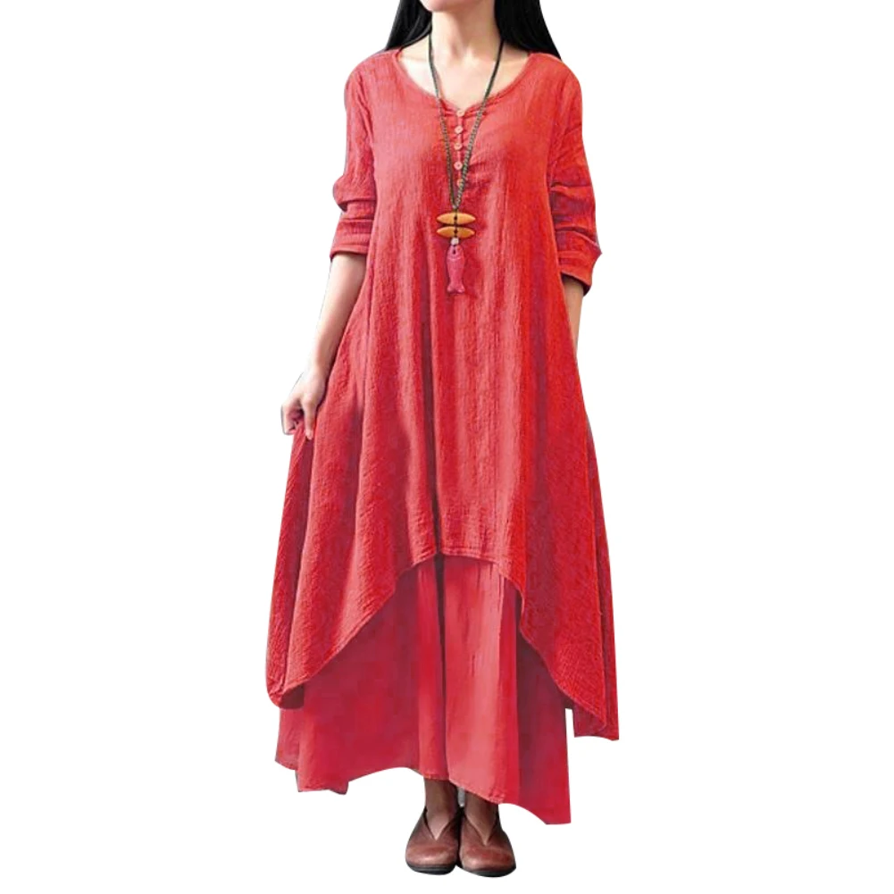 New Plus Size Oversized Fashion Women Solid Color Long Sleeve Baggy Loose Layered Lady Summer Beach Party Long Maxi Dress Vestid
New Plus Size Oversized Fashion Women Solid Color Long Sleeve Baggy Loose Layered Lady Summer Beach Party Long Maxi Dress Vestid
