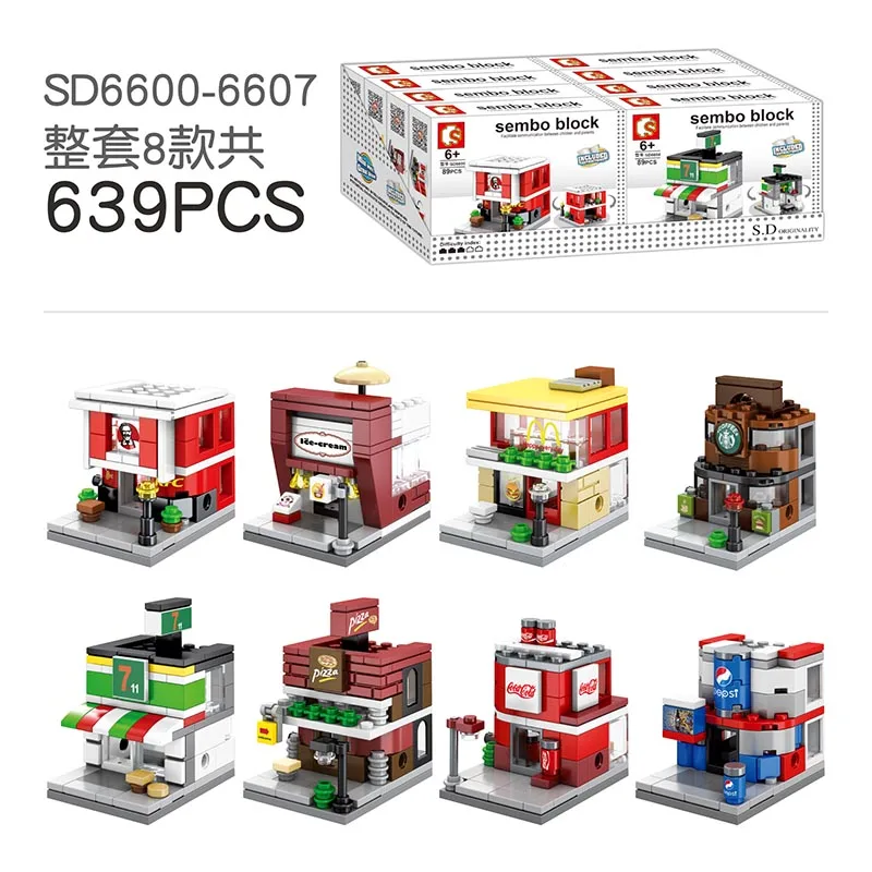 SEMBO 8 IN 1 Mini City Street View Building Blocks Flower Beauty Shop Model kit sets Bricks Educational Toys for Children gifts
SEMBO 8 IN 1 Mini City Street View Building Blocks Flower Beauty Shop Model kit sets Bricks Educational Toys for Children gifts