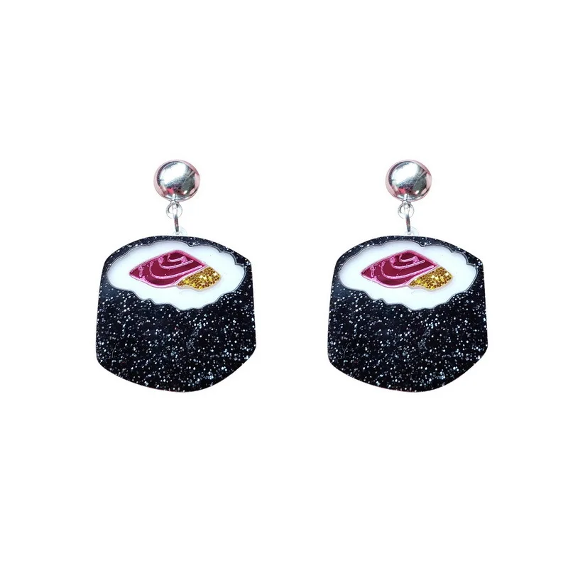 Unique Design Cute Japanese Rice Balls Acrylic Drop Earrings for Woman Girl Sushi Food Shape Funny Dangle Earrings Jewelry Gift
Unique Design Cute Japanese Rice Balls Acrylic Drop Earrings for Woman Girl Sushi Food Shape Funny Dangle Earrings Jewelry Gift