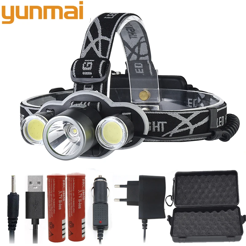 Z20 yunmai XM-L T6 Headlight rechargeable 18650 LED headlamp 10000LM head lamp flashlight head Torch For camping hunting
Z20 yunmai XM-L T6 Headlight rechargeable 18650 LED headlamp 10000LM head lamp flashlight head Torch For camping hunting