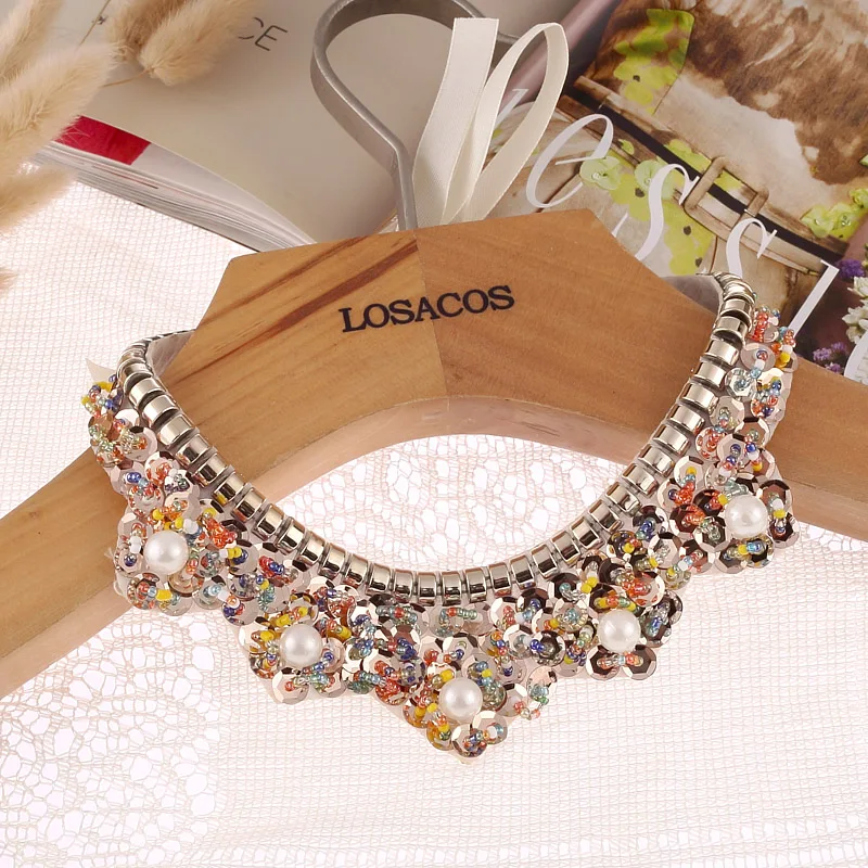2015 New Sale fake collar choker Necklaces Women Beads Jewelry Necklaces Fashion Boutique Temperament Necklace Free Shipping
2015 New Sale fake collar choker Necklaces Women Beads Jewelry Necklaces Fashion Boutique Temperament Necklace Free Shipping