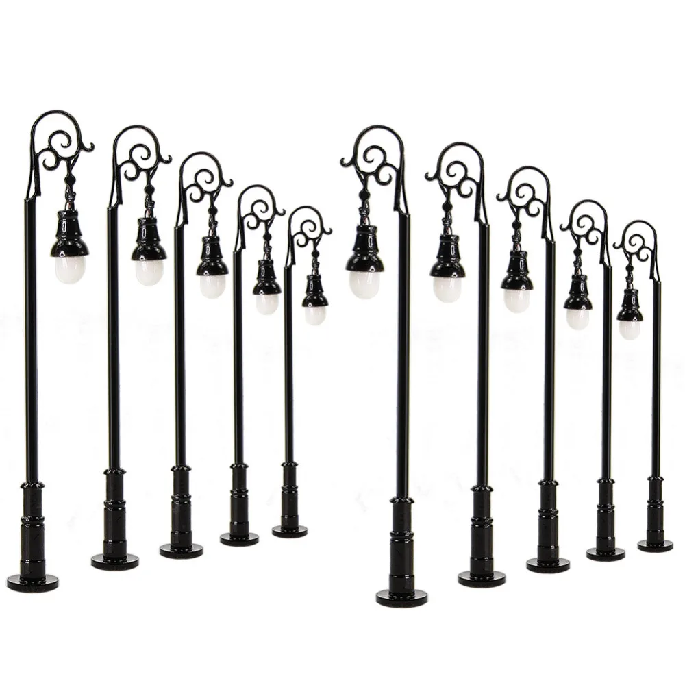 10pcs N Scale Lamp Post Single Head 1:150 Street Lights Model Railway Train LEDs Miniature Warm White LQS68N
10pcs N Scale Lamp Post Single Head 1:150 Street Lights Model Railway Train LEDs Miniature Warm White LQS68N