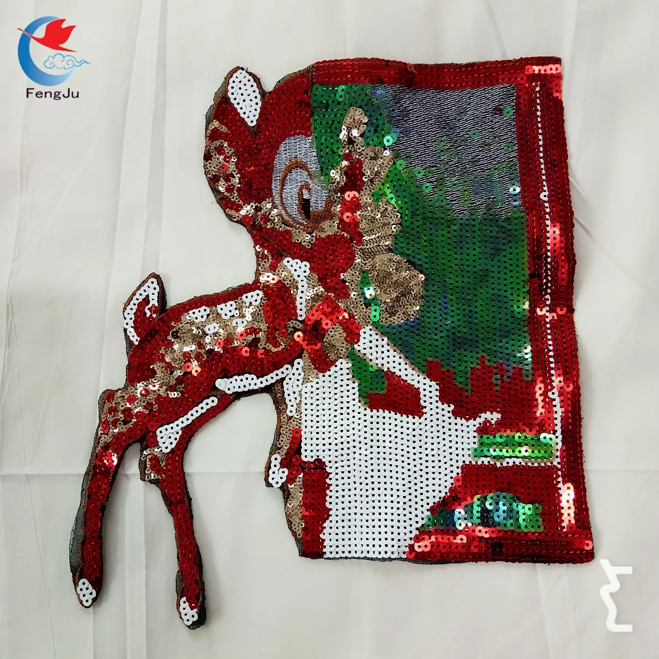 FengJu sequined deer with flower Patches for Clothing Sew On Colorful Sequined Patch Badge Handmade Craft Decoration 1pc
FengJu sequined deer with flower Patches for Clothing Sew On Colorful Sequined Patch Badge Handmade Craft Decoration 1pc