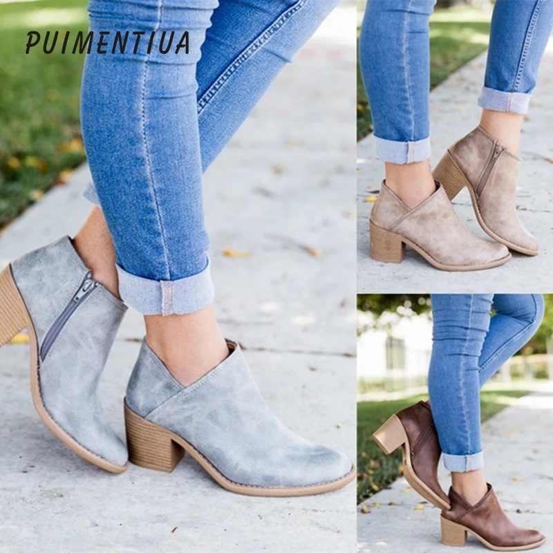 Spring Autumn Soft Women Single Boots Slip-On Boots Fashion Female Casual Shoes Low Heel Women's Zipper Shoes Size 36-42
Spring Autumn Soft Women Single Boots Slip-On Boots Fashion Female Casual Shoes Low Heel Women's Zipper Shoes Size 36-42