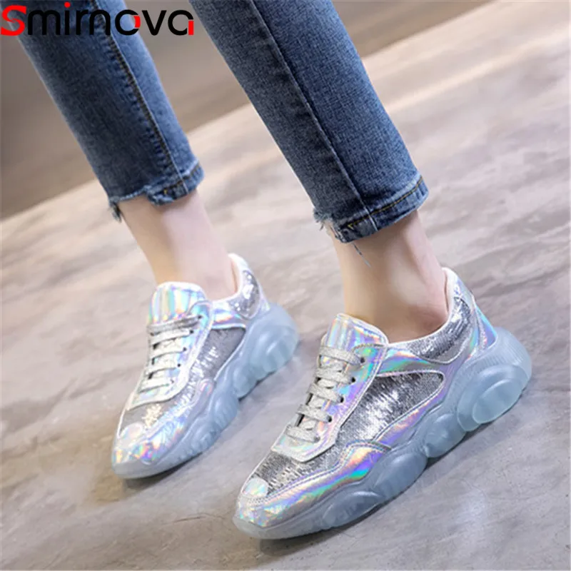 Smirnova 2019 NEW flat shoes woman round toe sneakers women casual flats women lace up ladies shoes bling flat platform shoes
Smirnova 2019 NEW flat shoes woman round toe sneakers women casual flats women lace up ladies shoes bling flat platform shoes