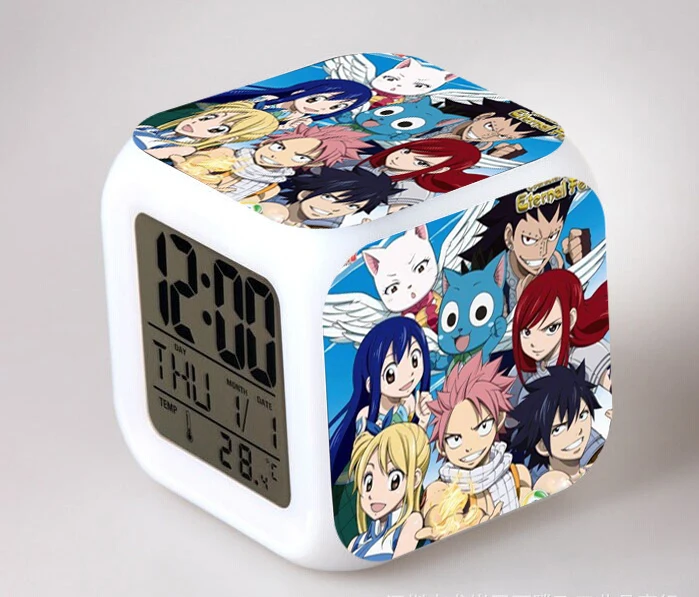 Anime Fairy Tail Led Natsu Gray Action Figure Alarm Clock Glowing Despertador Digital Saat Clocks Collection Model Toy Doll 8CM
Anime Fairy Tail Led Natsu Gray Action Figure Alarm Clock Glowing Despertador Digital Saat Clocks Collection Model Toy Doll 8CM