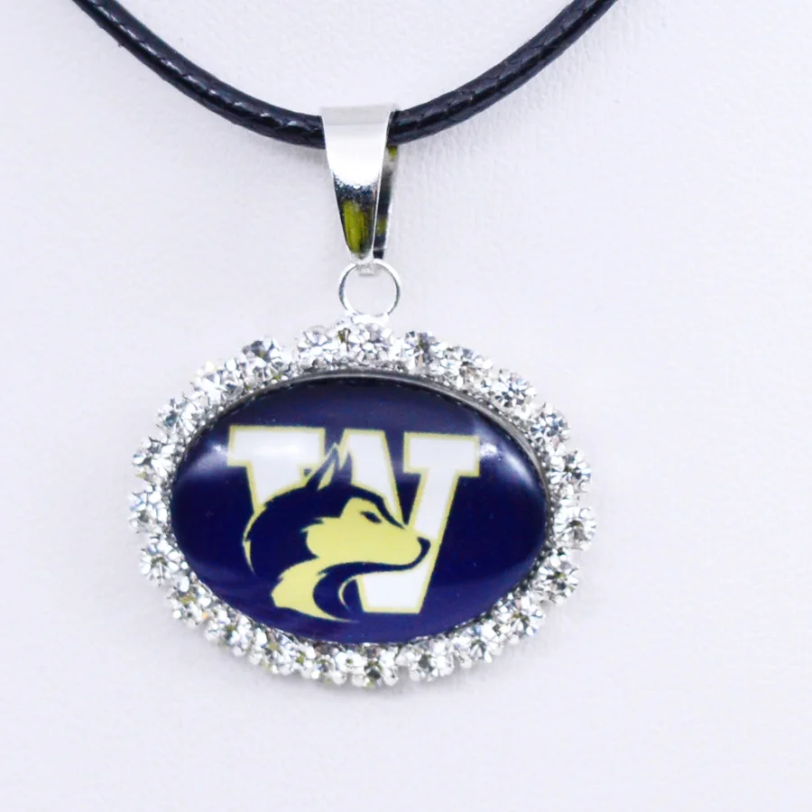 Necklace NCAA Washington Huskies Charm Pendant University Basketball Jewelry for Women Gifts Party Birthday Wholesale 2018
Necklace NCAA Washington Huskies Charm Pendant University Basketball Jewelry for Women Gifts Party Birthday Wholesale 2018