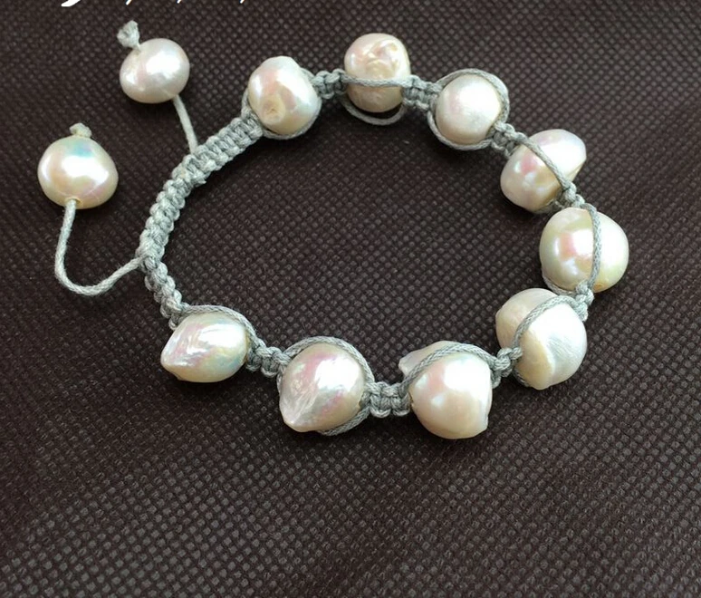 ZCD Bracelet 523+++Genuine 15-16MM Baroque freshwater pearl bracelet with hand woven length adjustable
ZCD Bracelet 523+++Genuine 15-16MM Baroque freshwater pearl bracelet with hand woven length adjustable