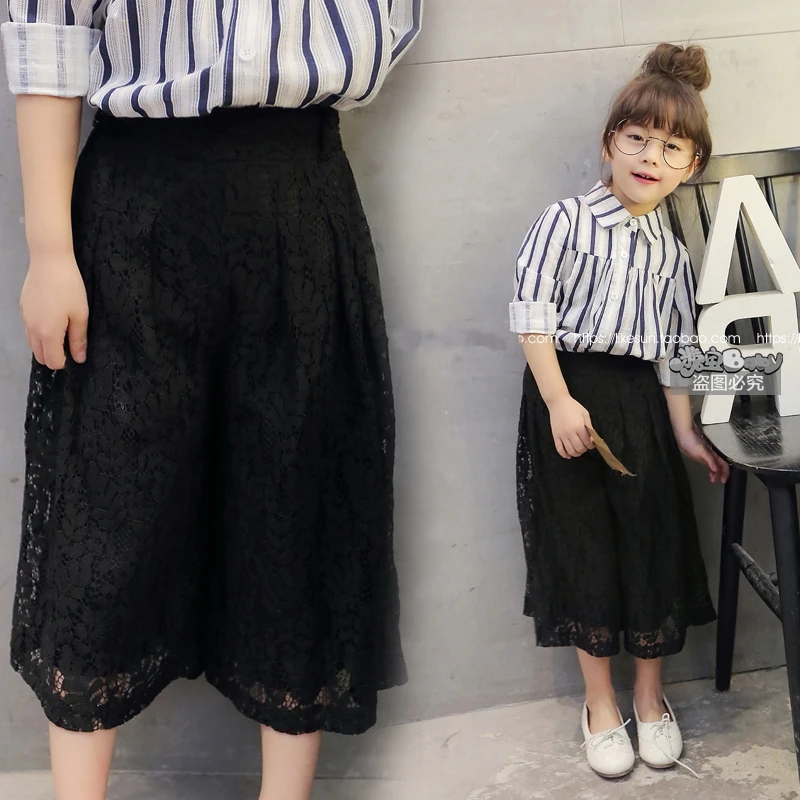 2016 summer new baby girls pants full lace wide leg pants casual loose style kids pants suit 2-7T black children kikikids
2016 summer new baby girls pants full lace wide leg pants casual loose style kids pants suit 2-7T black children kikikids