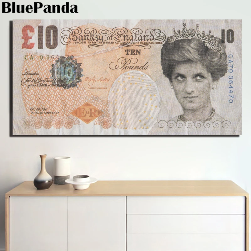Banksy £10 Diana Paintings Canvas Street Art Decorative Graffit Pictures Living Room Office Home Decoration
Banksy £10 Diana Paintings Canvas Street Art Decorative Graffit Pictures Living Room Office Home Decoration