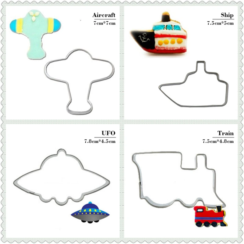 New Airplane Ship And Train Cookie Tools Cake Stencil Kitchen Cupcake Decoration Template Mold Cookie Coffee Stencil Mold Baking
New Airplane Ship And Train Cookie Tools Cake Stencil Kitchen Cupcake Decoration Template Mold Cookie Coffee Stencil Mold Baking