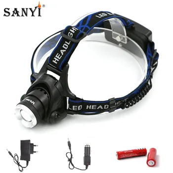 Sanyi XML T6 LED Headlamp Zoomable Headlight Waterproof Head Torch Lantern Rechargeable 18650 Flashlight Head Lamp Fishing Light
Sanyi XML T6 LED Headlamp Zoomable Headlight Waterproof Head Torch Lantern Rechargeable 18650 Flashlight Head Lamp Fishing Light