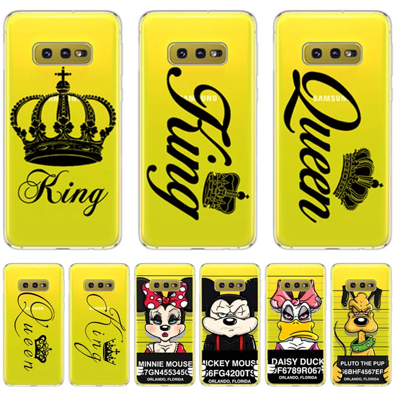Luxury kinq queen For Samsung Galaxy S6 S7 Edge S8 S9 S10 Plus Lite Note 8 9 back Cover phone Case Coque couple silicone Etui
Luxury kinq queen For Samsung Galaxy S6 S7 Edge S8 S9 S10 Plus Lite Note 8 9 back Cover phone Case Coque couple silicone Etui