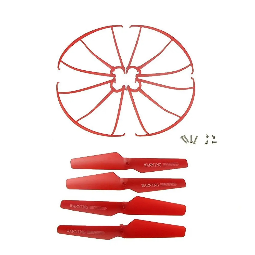 For Syma X5SW X5SC X5C-1 X5C Spare Parts 4pcs Propellers & 4pcs Protector Guards Included for RC Mini Quadcopter Toy
For Syma X5SW X5SC X5C-1 X5C Spare Parts 4pcs Propellers & 4pcs Protector Guards Included for RC Mini Quadcopter Toy