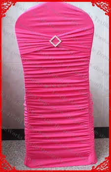 NO.36 Hot Pink Ruffled Lycra/Spandex Chair Covers With Band/Sash And Rhombic Diamond Buckle&Pin For Wedding Home Decoration
NO.36 Hot Pink Ruffled Lycra/Spandex Chair Covers With Band/Sash And Rhombic Diamond Buckle&Pin For Wedding Home Decoration