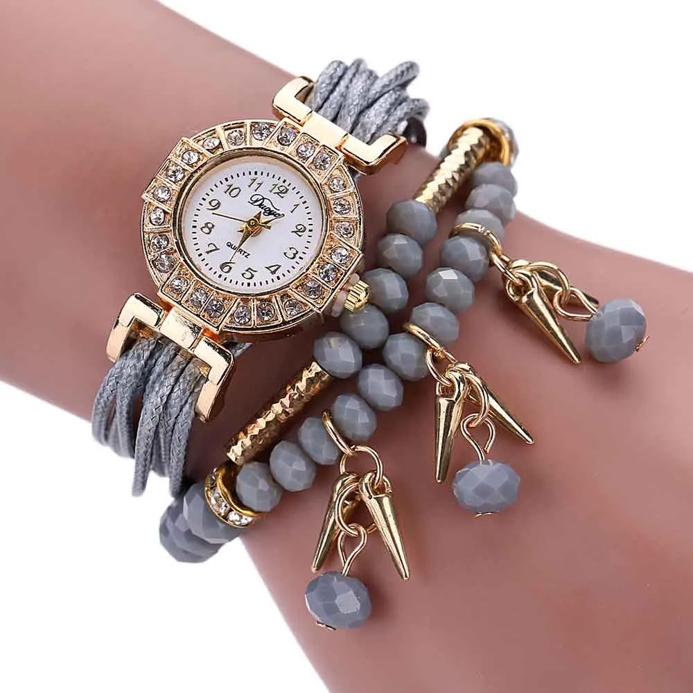 Duobla Weave Wrap Around Bracelet Women Watch Crystal Synthetic Fashion Chain Watches Clock Leather Brand Relogio Feminino 40Q
Duobla Weave Wrap Around Bracelet Women Watch Crystal Synthetic Fashion Chain Watches Clock Leather Brand Relogio Feminino 40Q