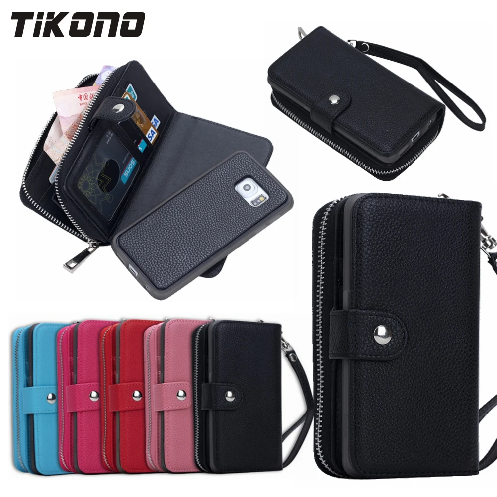 2 in 1 Multifunction Zipper Leather Cash Clutch Card Holder Wallet Cell Phone Case For Samsung Galaxy S6 S6Edge S6Edge Plus
2 in 1 Multifunction Zipper Leather Cash Clutch Card Holder Wallet Cell Phone Case For Samsung Galaxy S6 S6Edge S6Edge Plus