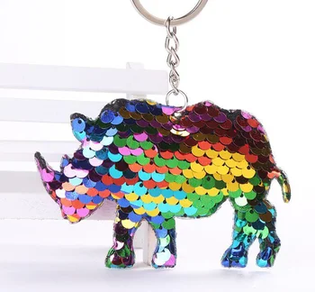 Hot sale Cute Chaveiro rhinoceros Keychain Glitter Pompom Sequins Key Chain Gifts for Women Llaveros Mujer Car Bag Accessories K
Hot sale Cute Chaveiro rhinoceros Keychain Glitter Pompom Sequins Key Chain Gifts for Women Llaveros Mujer Car Bag Accessories K