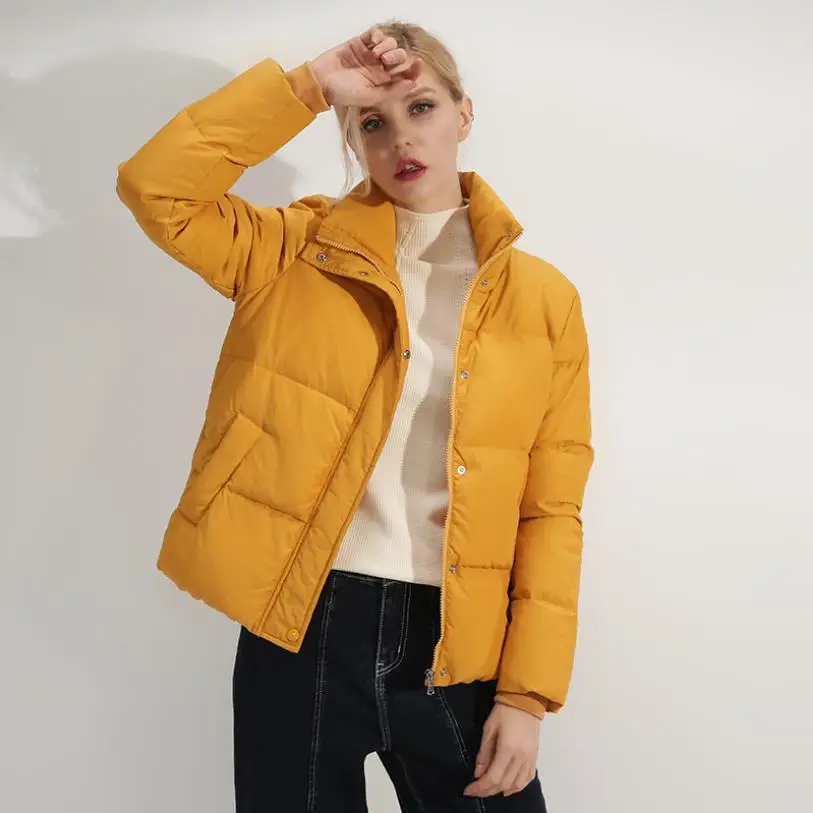 Winter new fashion brand white duck down jacket female stand collar stitching warm duck down coat with pockets wq412 dropship
Winter new fashion brand white duck down jacket female stand collar stitching warm duck down coat with pockets wq412 dropship