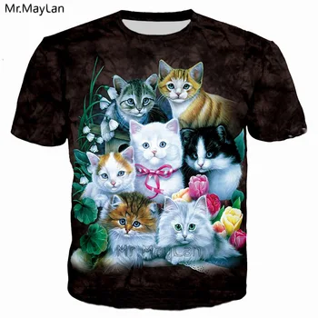 3D Print Cute Kittens t-shirt Men Women Hipster Steetwear tshirt Harajuku Hip Hop 7 Cats Flowers Tees T shirt Tops Adult Clothes
3D Print Cute Kittens t-shirt Men Women Hipster Steetwear tshirt Harajuku Hip Hop 7 Cats Flowers Tees T shirt Tops Adult Clothes