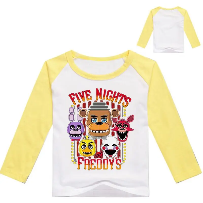 2-12 Years 2018 Freddy Tshirt Kids Shirts FNaF Boys Long Sleeve Tshirt Tee Shirt Garcon Clothes
2-12 Years 2018 Freddy Tshirt Kids Shirts FNaF Boys Long Sleeve Tshirt Tee Shirt Garcon Clothes