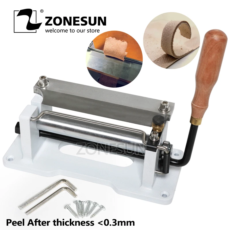 ZONESUN 6" inch Manual Leather Skiver Handle Peel Tools DIY Shovel Skin Machine Leather Splitter Vegetable Tanned Peeler
ZONESUN 6" inch Manual Leather Skiver Handle Peel Tools DIY Shovel Skin Machine Leather Splitter Vegetable Tanned Peeler