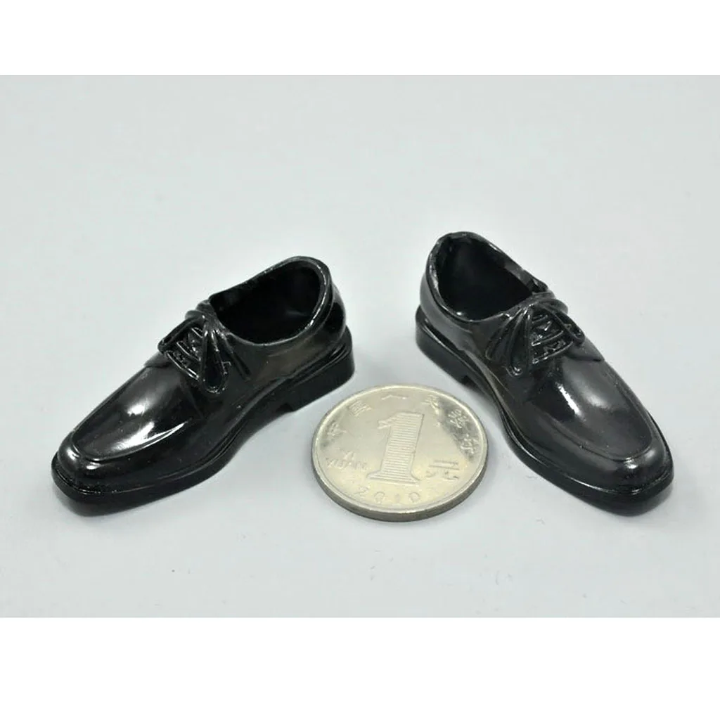 1/6 Black Shoes for 12 1/6 Black Shoes for 12