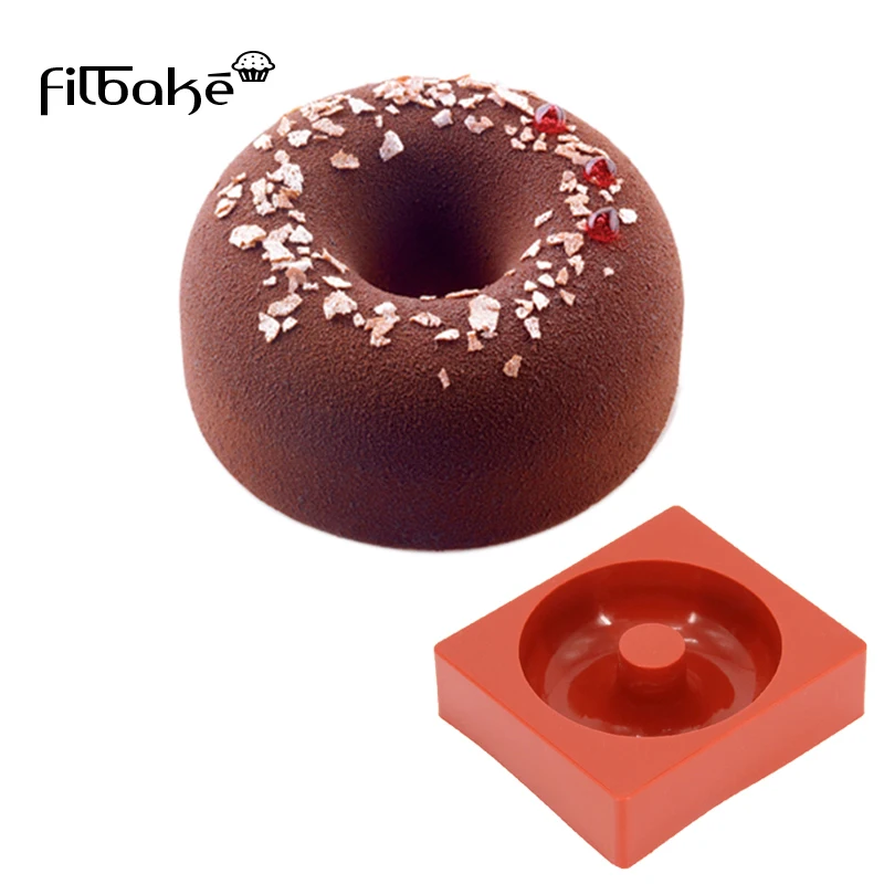Round Donuts Hollow Shaped Savarin Wine Red Silicone Cake Mold Dessert Baking Mousse Pan DIY
Round Donuts Hollow Shaped Savarin Wine Red Silicone Cake Mold Dessert Baking Mousse Pan DIY
