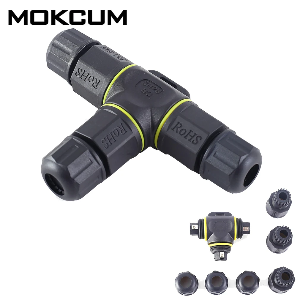 T-Type Waterproof Connector Two-Core 2Pin 20mm for D5mm-8.5mm Cable Three-way connector Waterproof joint splitter
T-Type Waterproof Connector Two-Core 2Pin 20mm for D5mm-8.5mm Cable Three-way connector Waterproof joint splitter