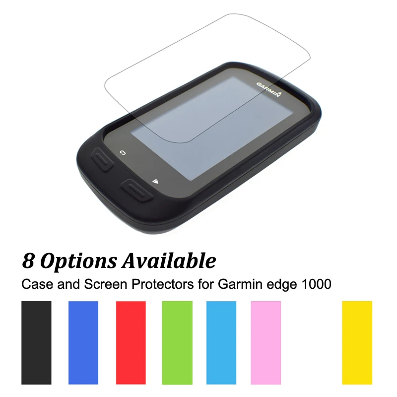 Rubber Protect Skin Case + Clear Screen Protectors Shield Film for Cycling Computer GPS Garmin Edge 1000 / Touring Muti-Colors
Rubber Protect Skin Case + Clear Screen Protectors Shield Film for Cycling Computer GPS Garmin Edge 1000 / Touring Muti-Colors