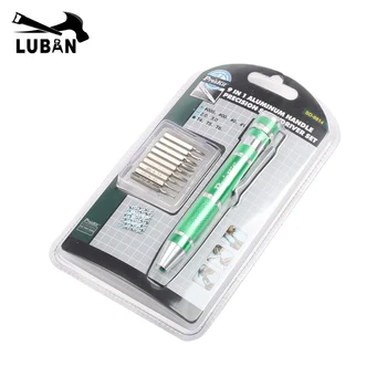 High quality 9in1 Precision Screwdriver Set T6 T5 T4 Phillips000, 00, 0,1 Slotted2.0, 3.0 Repairing Tool LUBAN
High quality 9in1 Precision Screwdriver Set T6 T5 T4 Phillips000, 00, 0,1 Slotted2.0, 3.0 Repairing Tool LUBAN