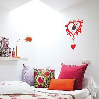 Heart shaped clock Sticker Bedroom Living Room Home DIY Removable Mural PVC Decal custom removable waterproof
Heart shaped clock Sticker Bedroom Living Room Home DIY Removable Mural PVC Decal custom removable waterproof