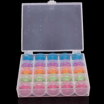 Best Sale Colorful 25 Grid Clear Storage Case Box With 25Pcs Empty Colorful Bobbins Spool Sewing Machine
Best Sale Colorful 25 Grid Clear Storage Case Box With 25Pcs Empty Colorful Bobbins Spool Sewing Machine