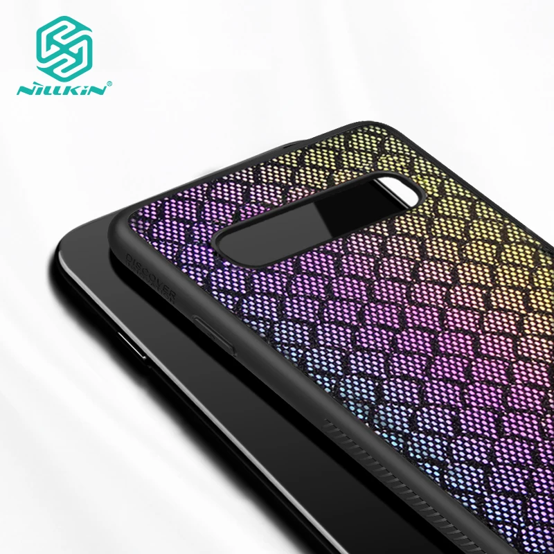 NILLKIN Case for Samsung Galaxy S10 Plus S10+ Woven Polyester Mesh Shell Colored Glitter Holographic Gradient Reflective Cover
NILLKIN Case for Samsung Galaxy S10 Plus S10+ Woven Polyester Mesh Shell Colored Glitter Holographic Gradient Reflective Cover