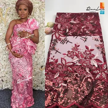 Sequined Embroidered Mesh Tulle Lace Fabric 2019 High Quality Fashion Style African Guinea Unique Style Sequin Net Lace Material
Sequined Embroidered Mesh Tulle Lace Fabric 2019 High Quality Fashion Style African Guinea Unique Style Sequin Net Lace Material